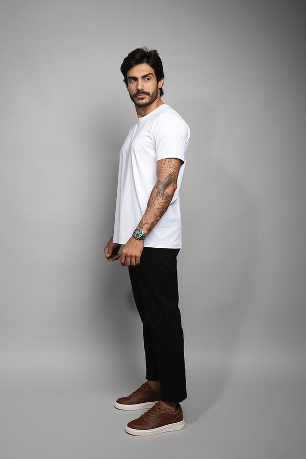 Camiseta  Masculina de Malha Branco  | Loft 1404 320005