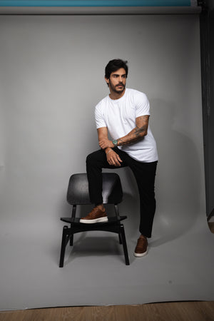Calça Masculina de Micofibra  110002 Preto