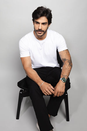 Camiseta  Masculina de Malha Branco  | Loft 1404 320005