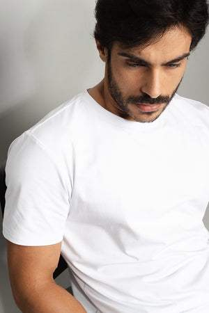 Camiseta  Masculina de Malha Branco  | Loft 1404 320005