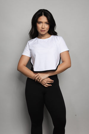 T-Shirt Cropped Loft 1404 Viés 18020BR