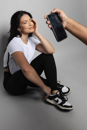 T-Shirt Cropped Loft 1404 Viés 18020BR