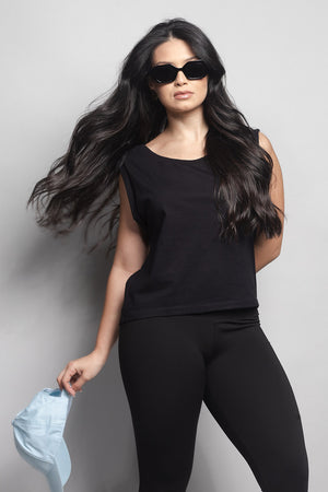 T-Shirt Loft 1404 Decote Canoa 60157 Preto