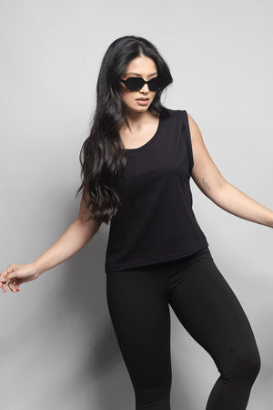 T-Shirt Loft 1404 Decote Canoa 60157 Preto