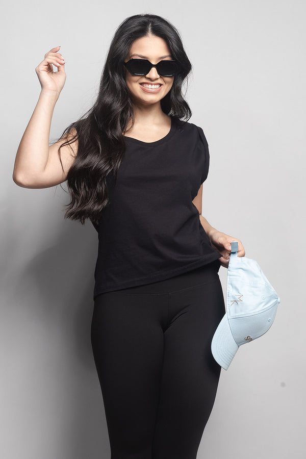 T-Shirt Loft 1404 Decote Canoa 60157 Preto