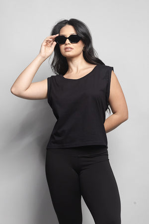 T-Shirt Loft 1404 Decote Canoa 60157 Preto
