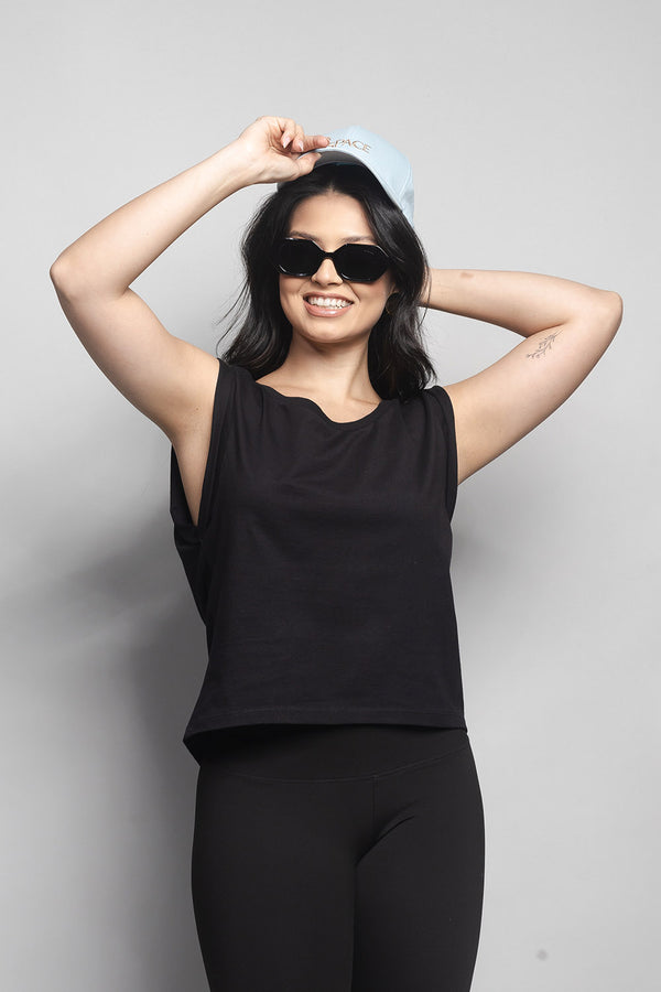 T-Shirt Loft 1404 Decote Canoa 60157 Preto