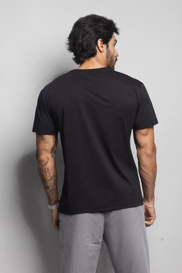 Camiseta Masculina de Malha Preto | Loft 1404: 320005