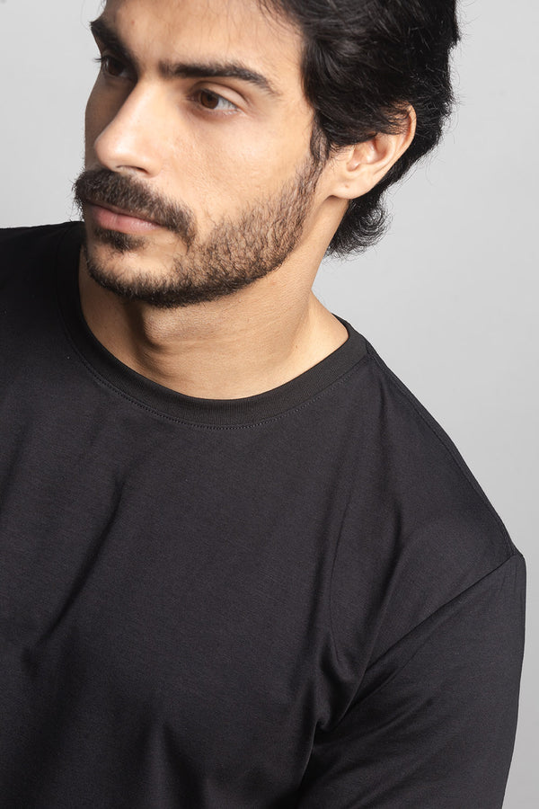 Camiseta Masculina de Malha Preto | Loft 1404: 320005