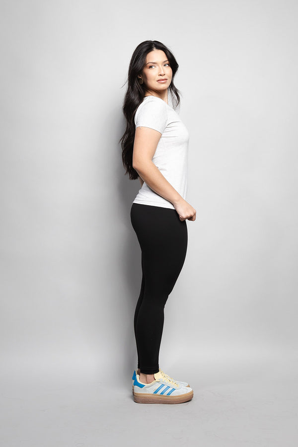 T-Shirt Baby look Loft 1404 Gola V 20674 Mescla Claro