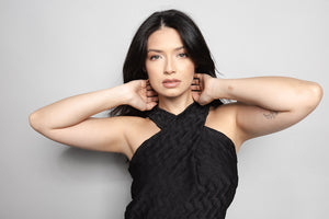 Blusa Loft 1404 Decote Cruzado 20984 Preto