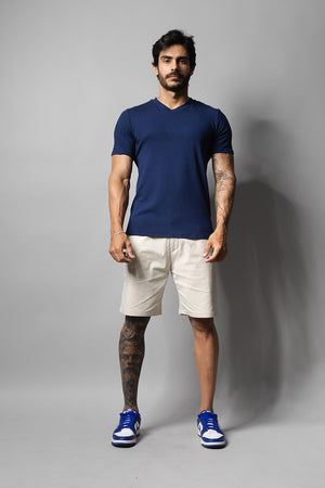 Camiseta Masculina Decote V 320008 Marinho