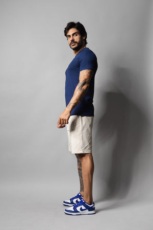 Camiseta Masculina Decote V 320008 Marinho