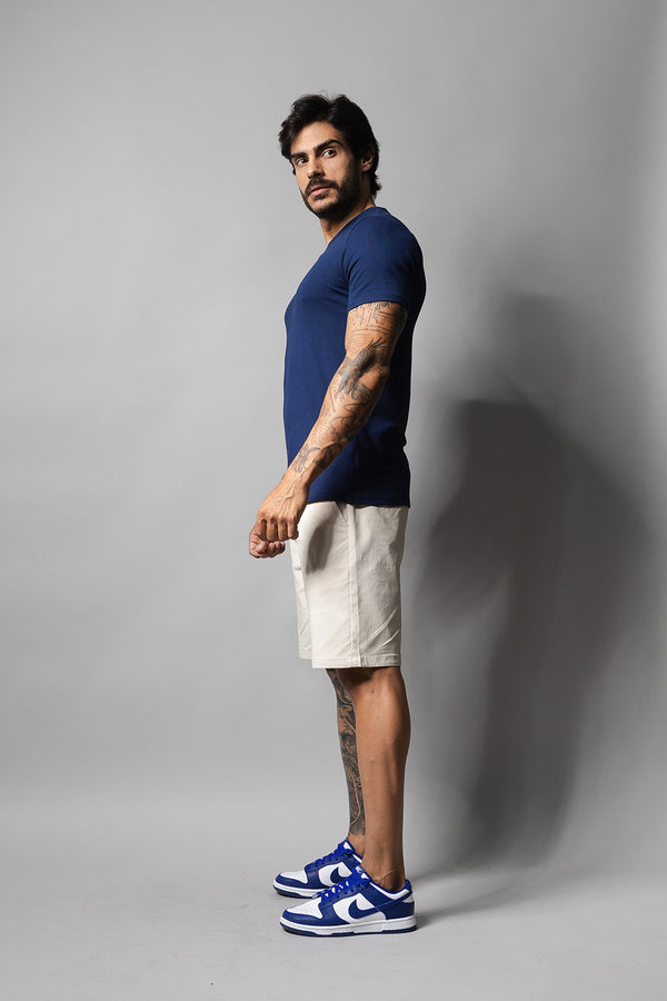 Camiseta Masculina Decote V 320008 Marinho