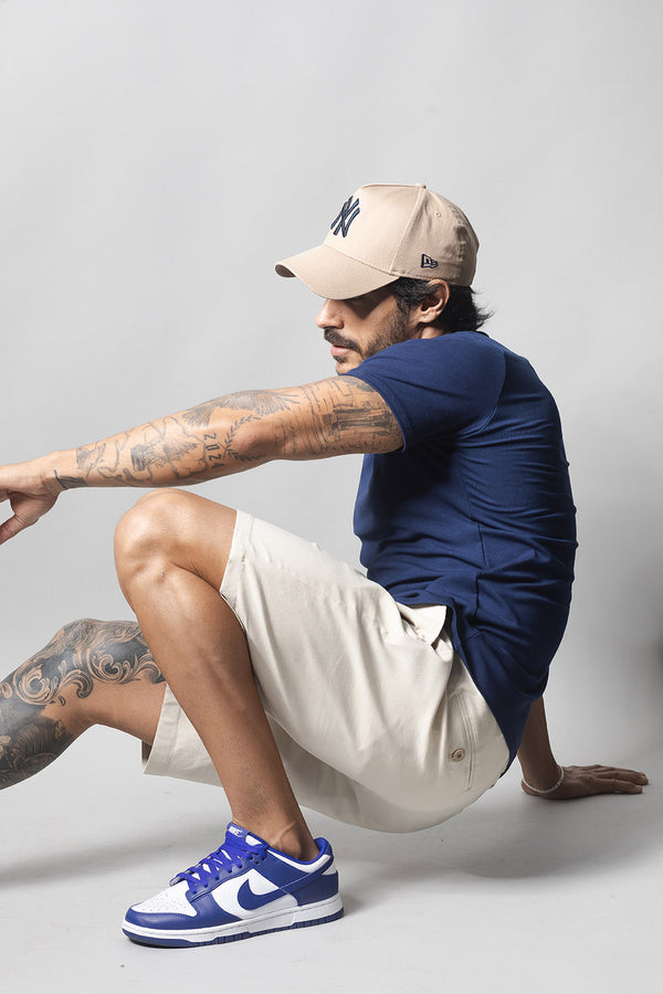 Camiseta Masculina Decote V 320008 Marinho