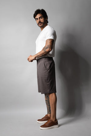 Short Linho Masculino Loft 1404 Chumbo 330001