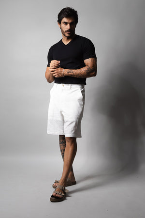 Short Linho Masculino Loft 1404 Branco 330001