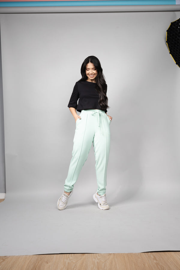 Cropped Loft 1404 Manga Sino Estampada 18032 Preto