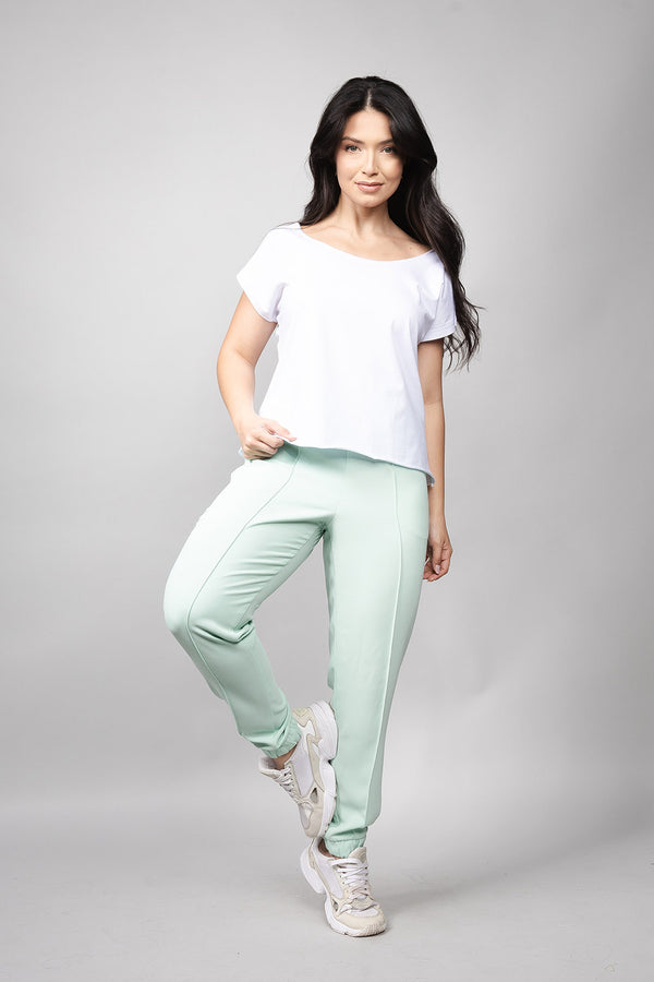 Camiseta Loft 1404 – Corte a Fio a Decote Canoa 20669 Branco